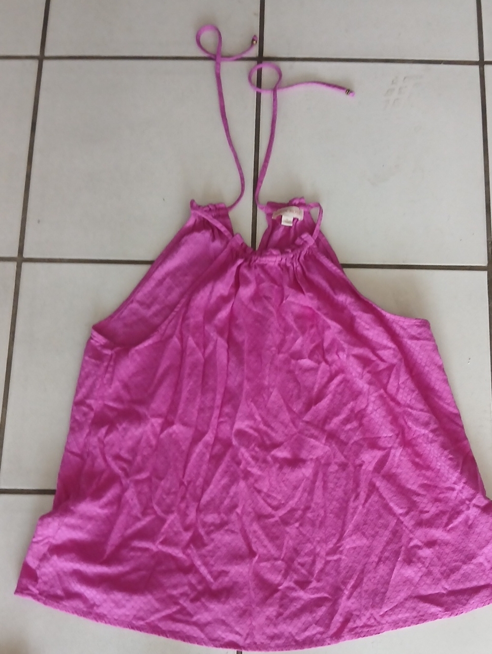 Ladies Hot Pink Halter Top